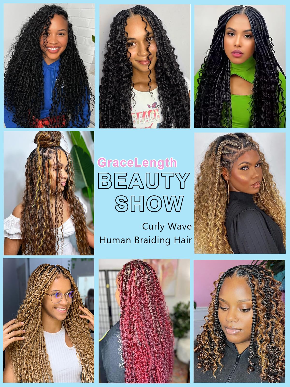 Burgundy Human Braiding Hair for Boho Braids 2 Bundles 20 Inch 100g 99J Deep Water Wave Bulk Human Hair for Braiding Wet and Wavy Curly Bundles No Weft Micro Braiding Hair Human Hair Extensions