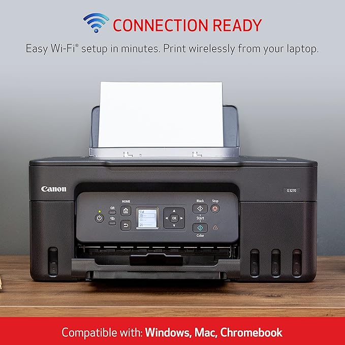 Canon MegaTank G3270 All-in-One Wireless Inkjet Printer, Home Use, Print, Scan and Copy