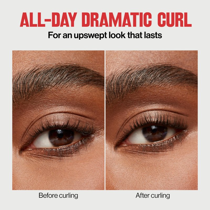 Revlon Extra Curl Lash Curler, Gives an All Day Dramatic Curl, with Finger Grips for a Non Slip Grip, Easy to Use, 1 Count
