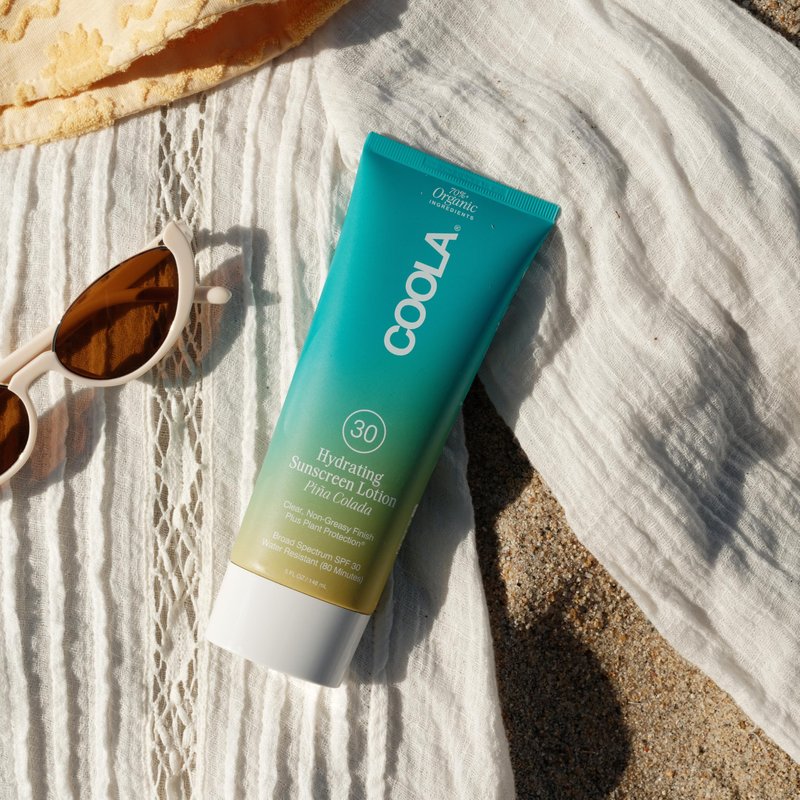 COOLA Organic Sunscreen SPF 30 Sunblock Body Lotion, Dermatologist Tested Skin Care for Daily Protection, Vegan and Gluten Free, Piña Colada, 5 Fl Oz