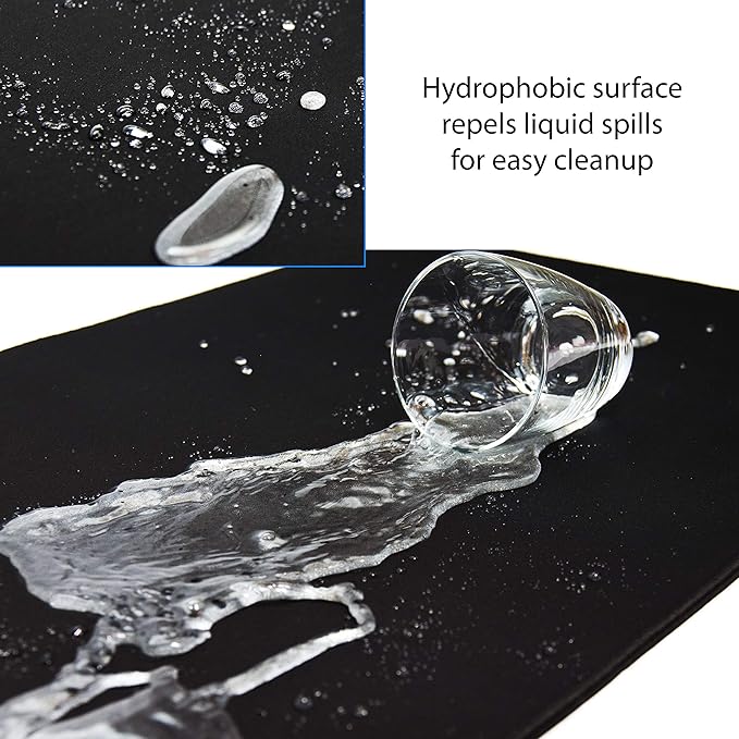 Traverse Ridge Gaming Mouse Pad (5mm) Massive 46 inch | 46x17.3x0.20 Extra Thick | Black | Stitched Edge, Large Washable Desk Mat