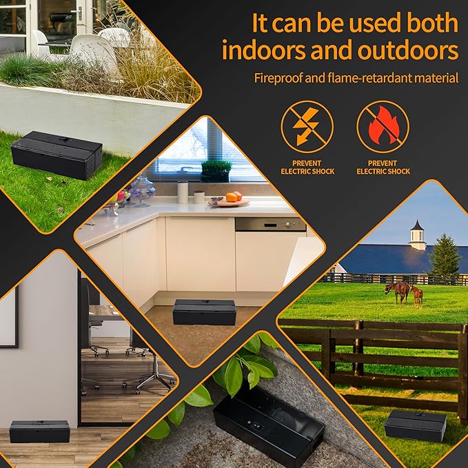 GSS Electric Mouse Trap, Smart Escape-Proof Design Mole Traps, Battery Powered with Alert Light (Only by Batteries)