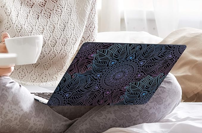 DONGKE Compatible with MacBook Pro 16 Inch Case (2026-2021 Release, M5 M4 M3 M2 M1 Pro/Max Chip), Plastic Hard Shell Cover with Keyboard Cover & Screen Protector for MacBook Pro 16", Colorful Mandala