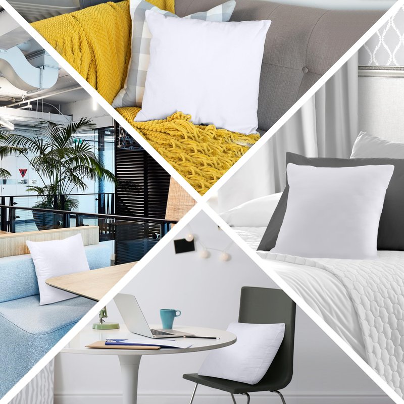 Utopia Bedding Throw Pillows (Set of 1, White) – 20 x 20 Inches Down Alternative Pillows for Bed, Sofa, and Couch - Fluffy Decorative Stuffer Pillow for Indoors & Outdoors