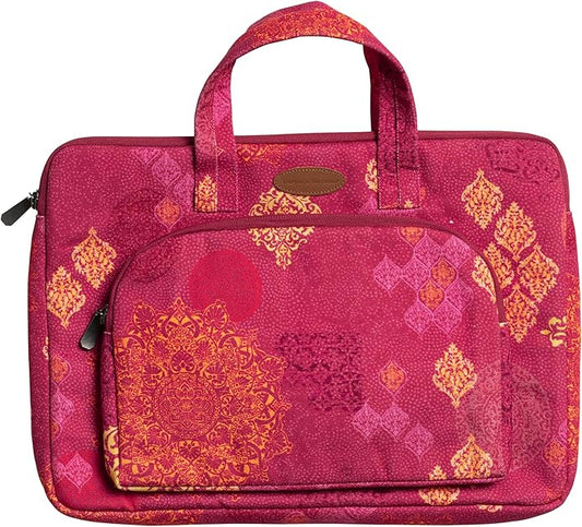 Maison d'Hermine Laptop Bag with Pocket Upto 13.5 inch Stain and Water Repellent Cotton Canvas Spring Summer (Versailles)
