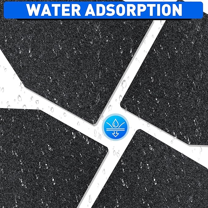 ToLanbbt 6PCS Urinal Mats for Men Bathroom Non-Slip Urinal Floor Mats Water Absorption Urinal Pads for Mens Room Disposable Commercial Toilet Urine Mats for Men’s Bathroom Restroom, Dark Gray
