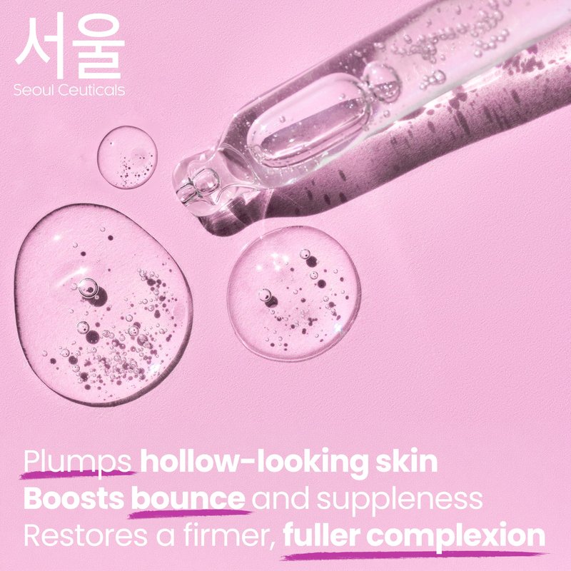 SeoulCeuticals Volufiline Serum + Snail Mucin - Extra Large 30ml 100% Sederma Volifiline Korean Skincare - Volufine Plumping Skin Care for Face 1oz