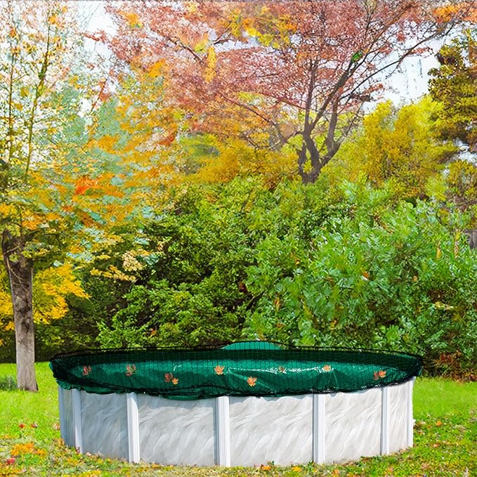 In The Swim 30' Round Leaf Net Cover for Above Ground Swimming Pools - Removes Leaves, Sticks, and Small Debris from Your Winter Cover