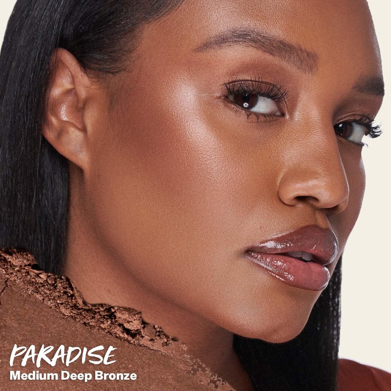 Kosas The Sun Show Glowy Warmth Baked Bronzer – Talc-Free Powder Bronzer for Face, Buildable Color, Natural Glow, Lightweight Finish, Paradise