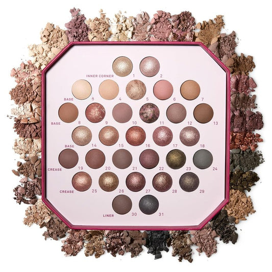Laura Geller The Ultimate Palette - 31 Baked Eyeshadows in Classic & Marble | Matte & Shimmer Finishes