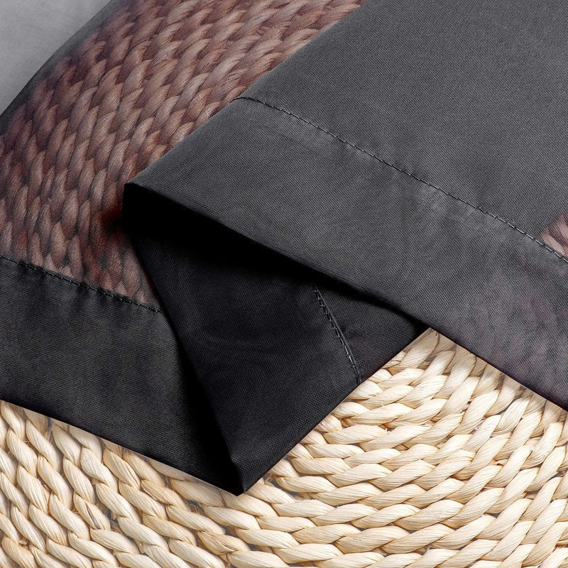 OWENIE Extra Long Sheer Curtains 120 Inches Long, Black Sheer Curtain, Voile Rod Pocket Panels for Bedroom and Living Room (42 x 120 inches Long, Set of 2, Black)