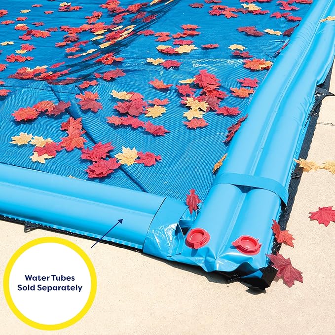 In The Swim 14' x 28' Rectangle Leaf Net Cover for Inground Swimming Pools - Removes Leaves, Sticks, and Small Debris from Your Winter Cover