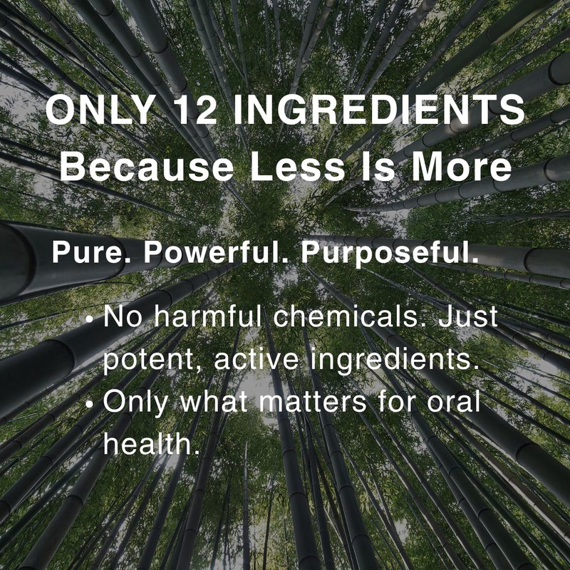 OJOOK Bamboo Salt Toothpaste with nHA | Fluoride Free, Nano Hydroxyapatite, Remineralizing, Sensitive Teeth, Whitening - Dentist Recommended Oral Care - Pepperming & Pine Flavor, 3 Fl Oz 1 Pk
