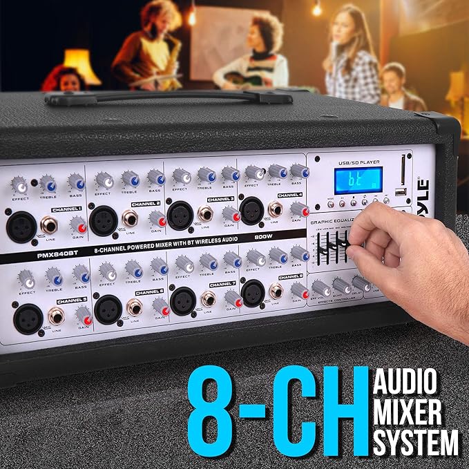 PYLE PMX840BT DJ Mixer