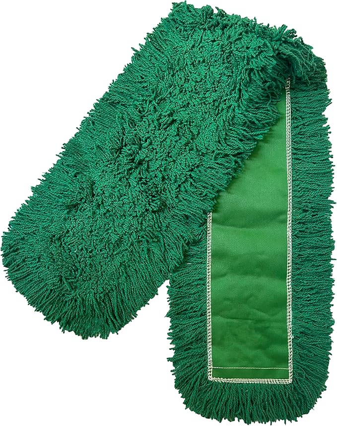 Ultimate Dust Mop Kit: Industrial-Grade Performance, Heavy-Duty Frame, Telescopic Handle - Green 48 Inch