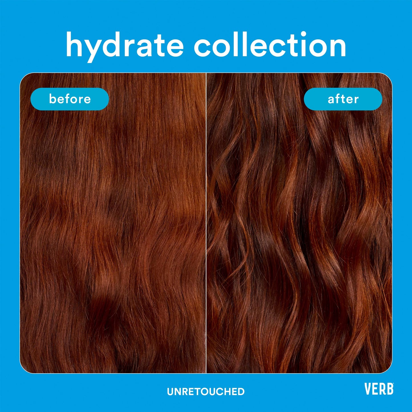 VERB® Hydrate Shampoo Cleanses Dry and Frizzy Hair to Reduce Frizz and Add Moisture to Hair, 32 oz