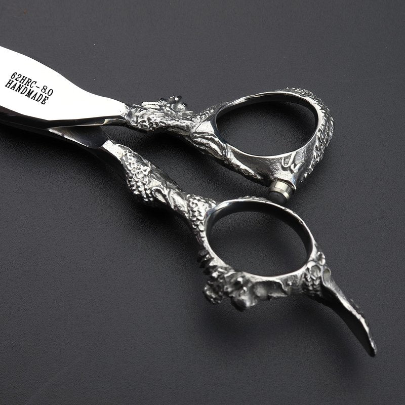6/7/7.5/8/9-inch professional hair clipper set, stainless steel sharp hair clippers, hairdresser specific scissors (8 in cutting scissors)