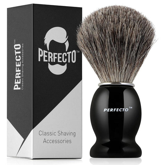 Shaving Brush for Men - Perfecto Synthetic Bristles for Ultimate Wet Shave | Barbershop Quality Accessory