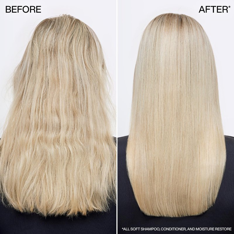 Redken All Soft Shampoo - Moisturizes & Hydrates Dry, Brittle Hair, Gently Cleanses & Softens, Adds Shine, With Argan Oil, Safe For Color-Treated Hair, Sulfate Free