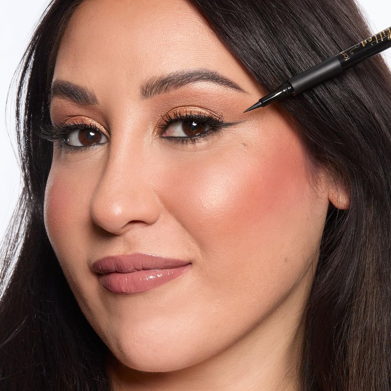 tarte sex kitten liquid liner – Liquid Eyeliner Pen with Castor Oil for Bold, Nourished Lashes, Waterproof, All-Day Wear, Easy to Apply, Vegan & Cruelty-Free, full size, black