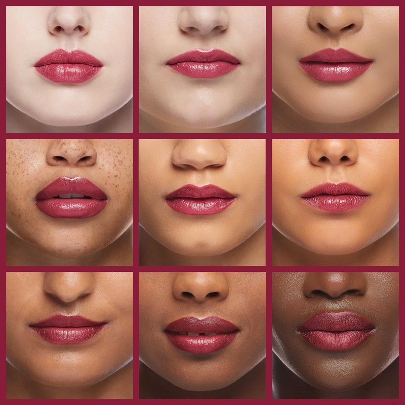 Henné Organics Luxury Lip Tint - Moisturizing, Sheer Natural Color - Blissful (Raspberry)