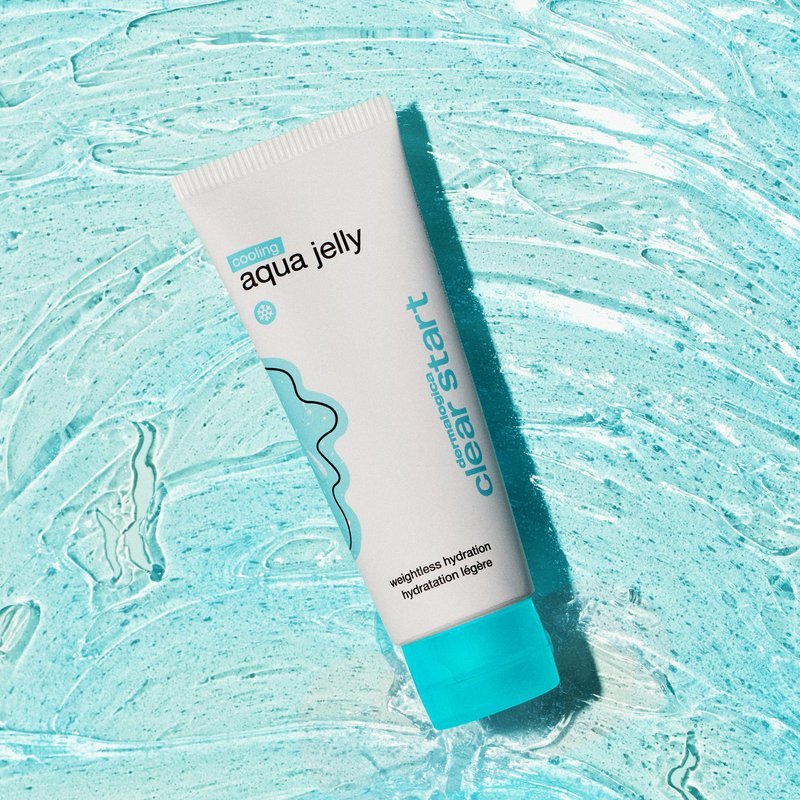 Dermalogica Clear Start Cooling Aqua Jelly (2 Fl Oz) Lightweight Gel Moisturizer For Oily Skin - Deeply Hydrate & Reduce Excess Oil for Dewy Glow With No Shine