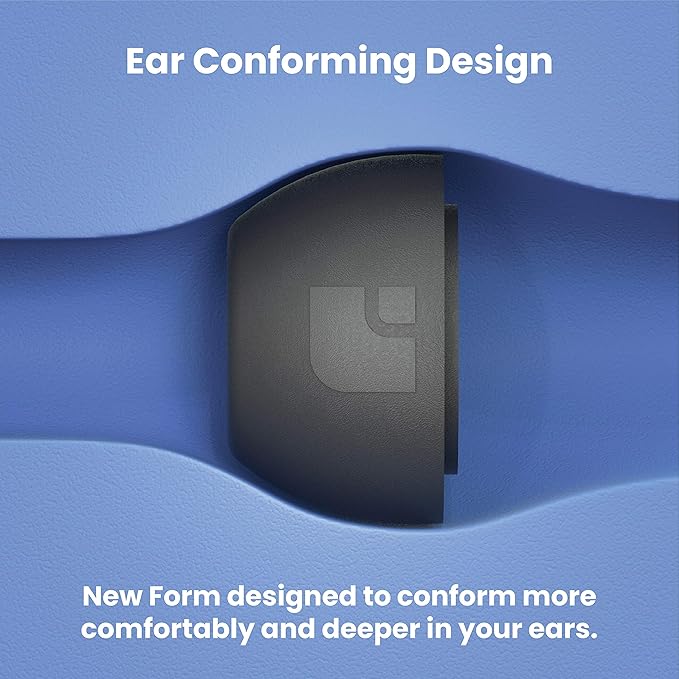Foam Masters Ultra-Premium Memory Foam Ear Tips for AirPods Pro 1st & 2nd Gen | 3 Pairs | New Ver. | Secure Fit | Super Comfort | Better Noise Cancel | Replacement Buds (Medium, Black)
