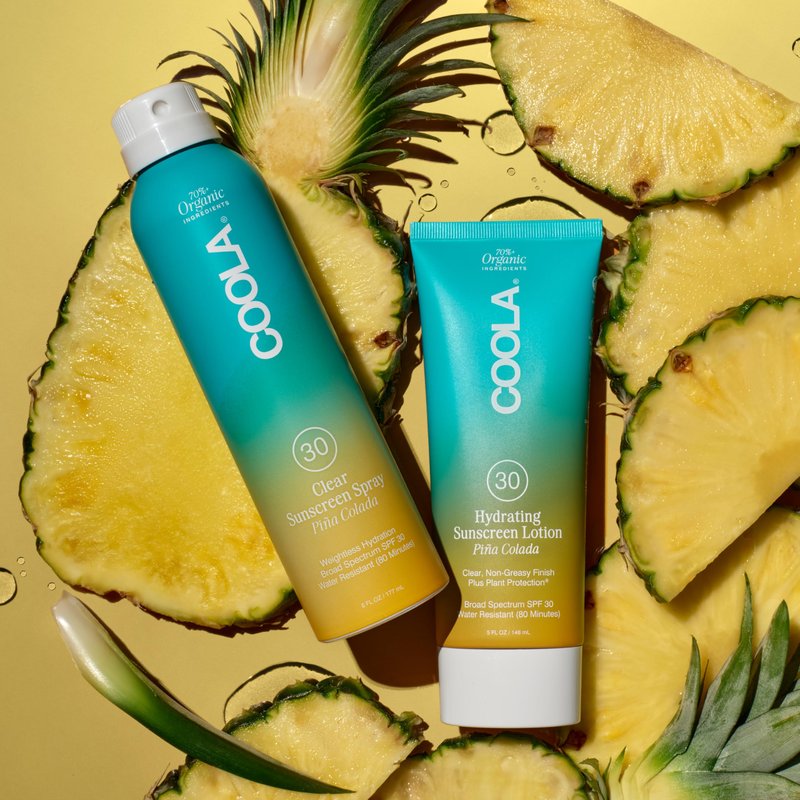 COOLA Organic Sunscreen SPF 30 Sunblock Body Lotion, Dermatologist Tested Skin Care for Daily Protection, Vegan and Gluten Free, Piña Colada, 5 Fl Oz