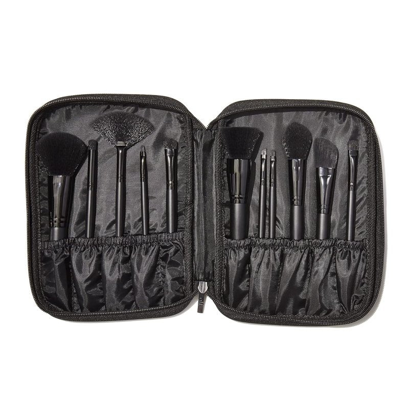 e.l.f. Cosmetics 11 Piece Makeup Brush Set - Versatile Brushes for Foundation, Eyeshadow & More