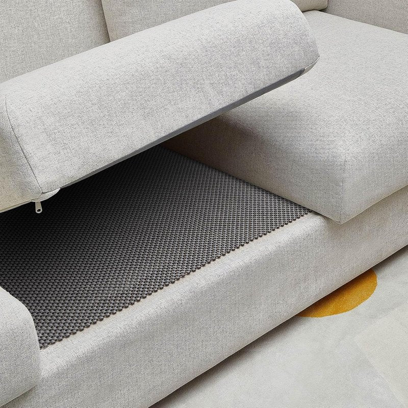 Veken Rug Gripper Pad for Hardwood Floors, Non Slip 2x4 Ft Rug Pads for Area Rugs, Thick Dark Grey Rug Grippers for Tile Floors, Under Carpet Anti Skid Mat, Keep Your Rugs Safe and in Place