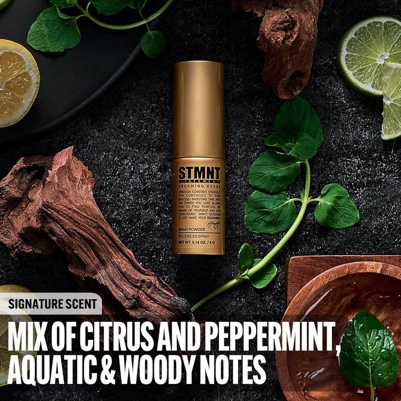 STMNT Grooming Spray Powder - Extra Matte Finish & Added Texture | Lightweight Formula for Fuller Hair - 0.14 oz