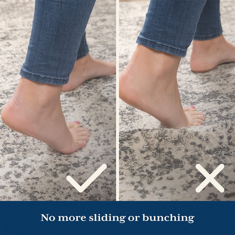 Veken Rug Gripper Pad for Hardwood Floors, Non Slip 2x4 Ft Rug Pads for Area Rugs, Thick Dark Grey Rug Grippers for Tile Floors, Under Carpet Anti Skid Mat, Keep Your Rugs Safe and in Place