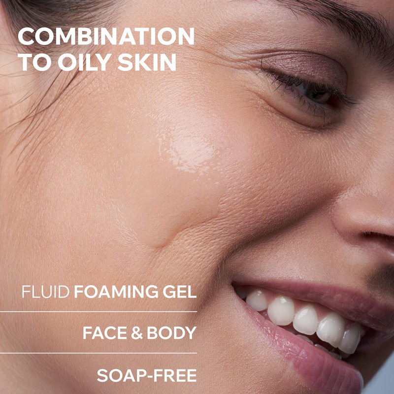 Uriage Hyseac Imperfections Cleansing Gel Face & Body, Suitable for Back Acne, Gently Cleanses & Purifies, Eliminates Excess Sebum, Combination to Oily Skin, Soap-free, Physiological pH