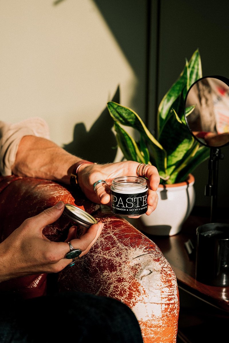18.21 Man Made Hair Styling Product, 2oz. Original Sweet Tobacco Scent in Paste with Natural Shine Finish