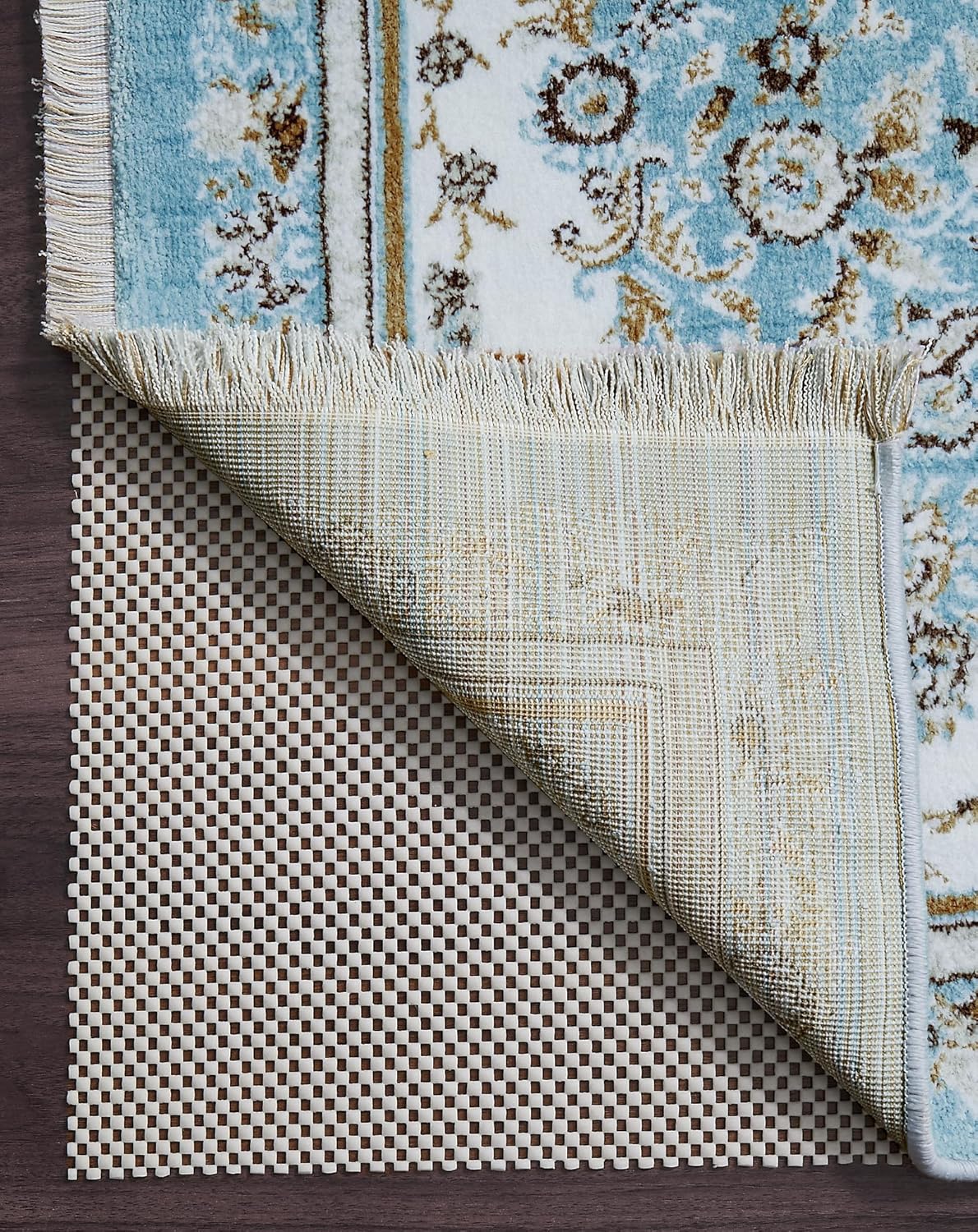 Veken Rug Pad Gripper - Non-Slip 8x11 Ft Area Rug Pad for Hardwood & Tile Floors | Thick Anti-Skid Mat