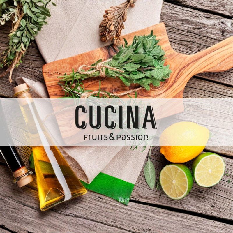 Cucina Fruits & Passion Hand Soap Refill, Coriander & Olive Tree, 1 L (33.8 fl oz), Liquid Hand Soap with Moisturizing Olive Oil, Biodegradable, Vegan Formula, Kitchen & Bathroom