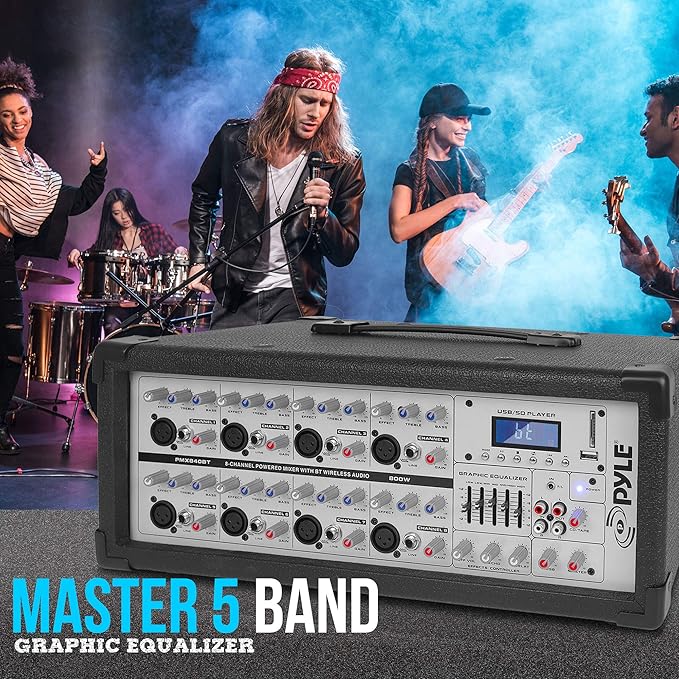 PYLE PMX840BT DJ Mixer