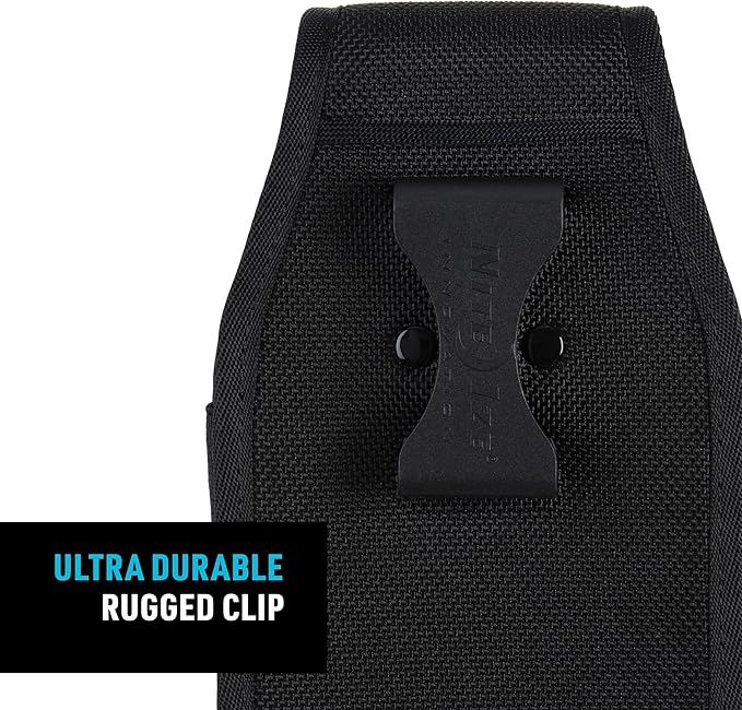 Nite Ize Clip Case Hardshell Universal Rugged Holster - Belt Clip Phone Case for Easy Access - Heavy Duty & Protective - Multi-Purpose - Durable Design - Hardshell Vertical, XXL