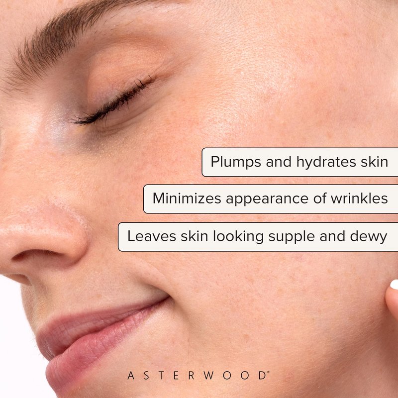 Asterwood Pure Hyaluronic Acid Serum for Face - Plumping, Anti-Aging, Hydrating - Fragrance-Free - 2 Fl Oz