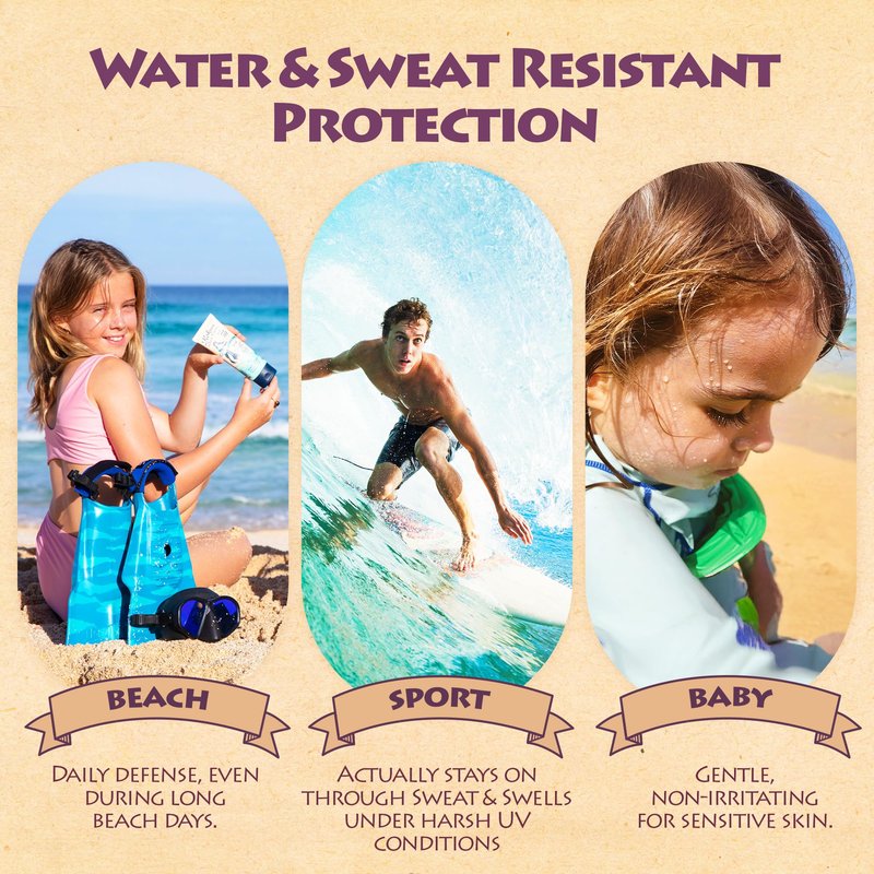 Kokua Sun Care Hawaiian Sunscreen Reef Safe SPF 50 | 3 oz | Zinc Oxide | Mineral Sunscreen | Face & Body | Moisturizing Sun Protection | Water Resistant | Chemical Free | Natural Ingredients