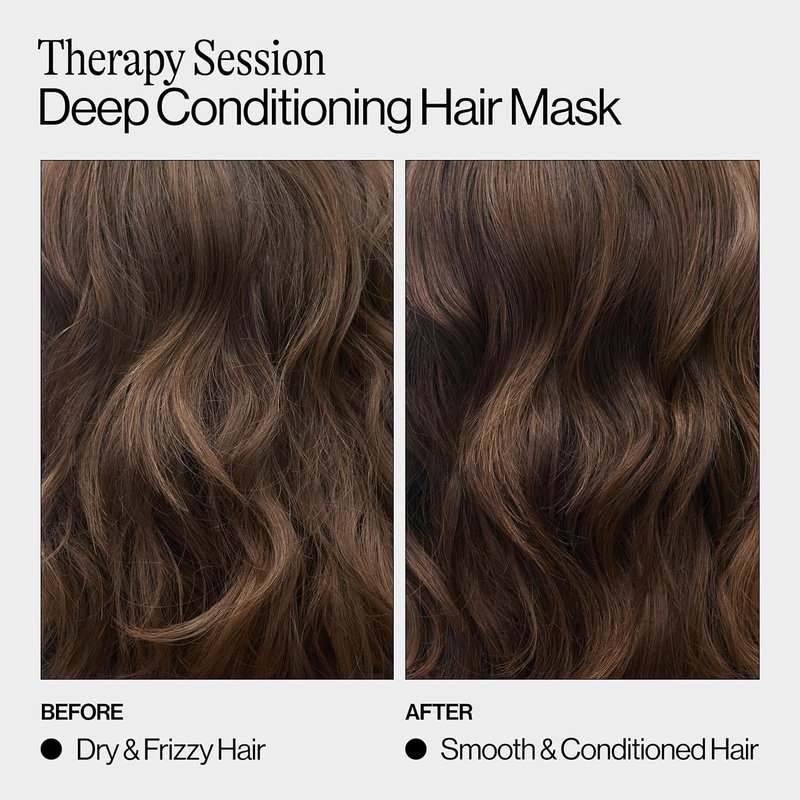 Eva NYC Therapy Session Deep Conditioning Hair Mask - Vegan Protein & Jojoba Oil for Hydration & Repair | 13.5 fl oz