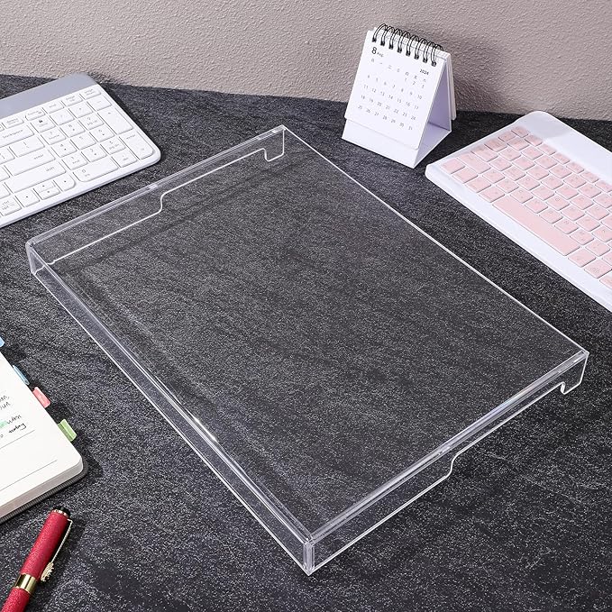 Veemoon 14inch Laptop Keyboard Cover Clear Acrylic Laptop Dust Cover Cat Keyboard Protector Waterproof Computer Case Desktop Protective Accessories for Home School Office (13.8 * 9.8 * 0.6 Inch)