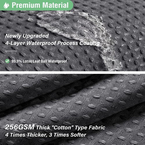 Dynamene Extra Wide Shower Curtain - 84 Inch Wide Waffle Weave Weighted Thick Cloth Bathroom Shower Curtain, Neutral Heavy Duty Hotel Bath Curtain Set with 14 Plastic Hooks, 84x72, Charcoal Grey