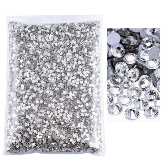 Blinginbox Flatback Rhinestones Bulk,14400pcs Crystal Round Loose Gemstones Glass Rhinestones for Crafts Makeup Nail Art Clothes Shoes DIY Decorations(SS20,4.6-4.8mm,Aquamarine AB)