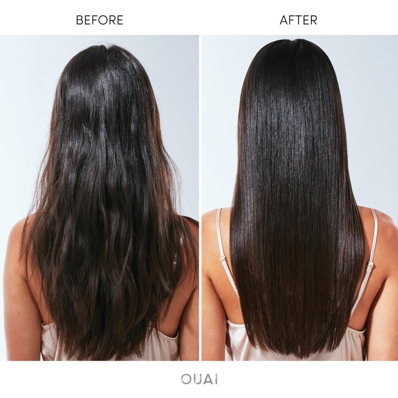 OUAI Hair Gloss - In-Shower Shiny Hair Treatment & Glaze with Frizz Control - Heat Protectant Infused with Hyaluronic Acid, Rice Water & Panthenol - Paraben, Phthalate & Sulfate Free (6 Oz)