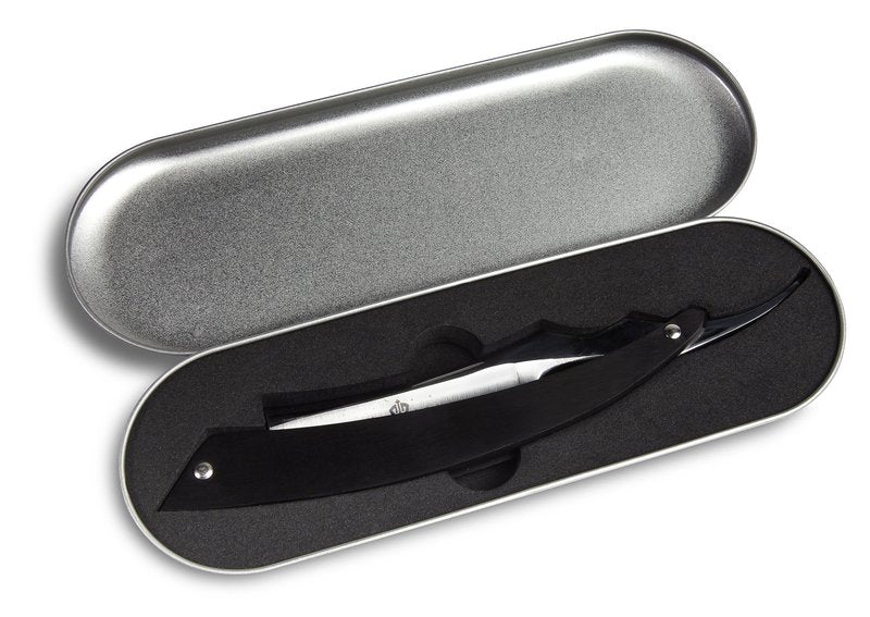 Straight Razor Shave Ready Hand Made Sharpened Vintage Wood Handle Steel Blade - Kingsland Shaving Co. - Professional Barber Approved Cut Throat Honed Straight Edge Blade Shaving Kit