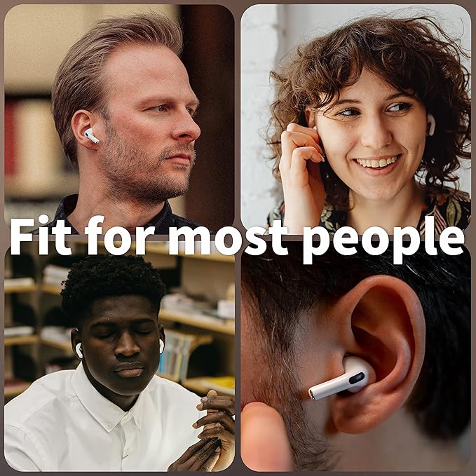 DamonLight 4 Pairs Ear Tips for AirPods Pro 1 & 2 [Relief Pain] [Fit in Case] Noise Cancellation Add Grip Sport Earbuds [US Patent Registered] (Medium)
