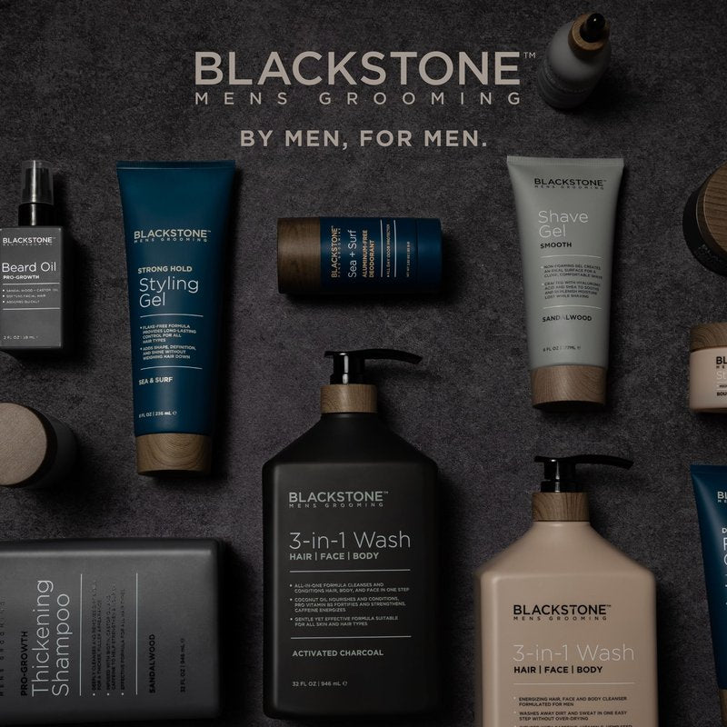Blackstone Men's Grooming Aluminum-Free Deodorant - All Day Odor Protection | Long Lasting Protection - Sea & Surf (2.82 oz)