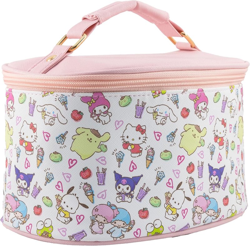 Hello Kitty Makeup Bag - Cute Travel Toiletry Organizer for Women & Girls | Ideal for Kids, Stylish Cosmetic Case