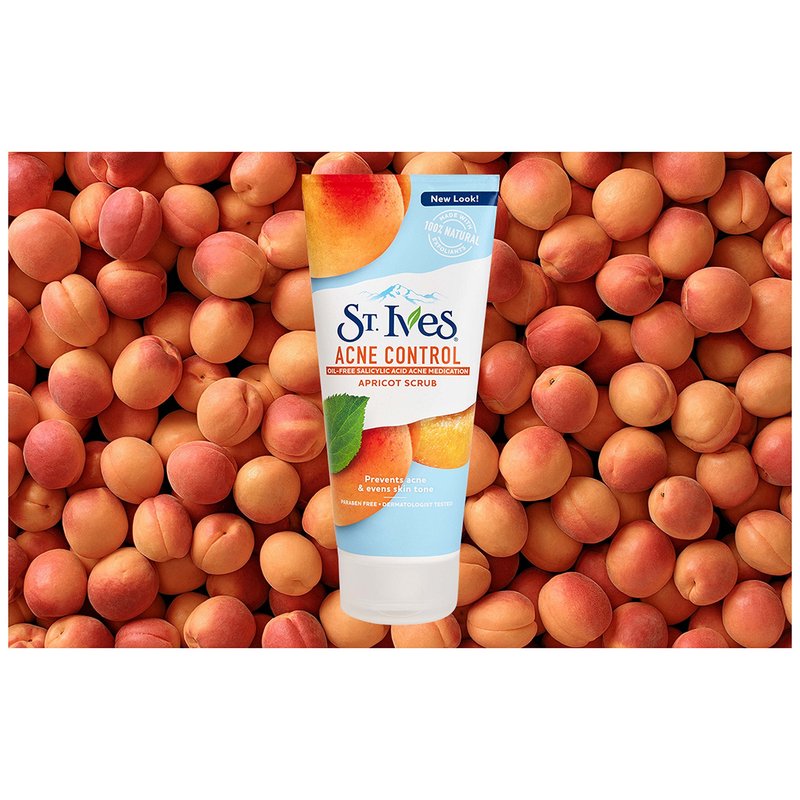 St. Ives Acne Control Face Scrub, Apricot, 6 oz (Pack of 6)